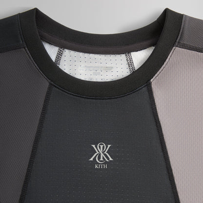 Men Kith Kith Long Sleeve Panelled Otto Tee - Black