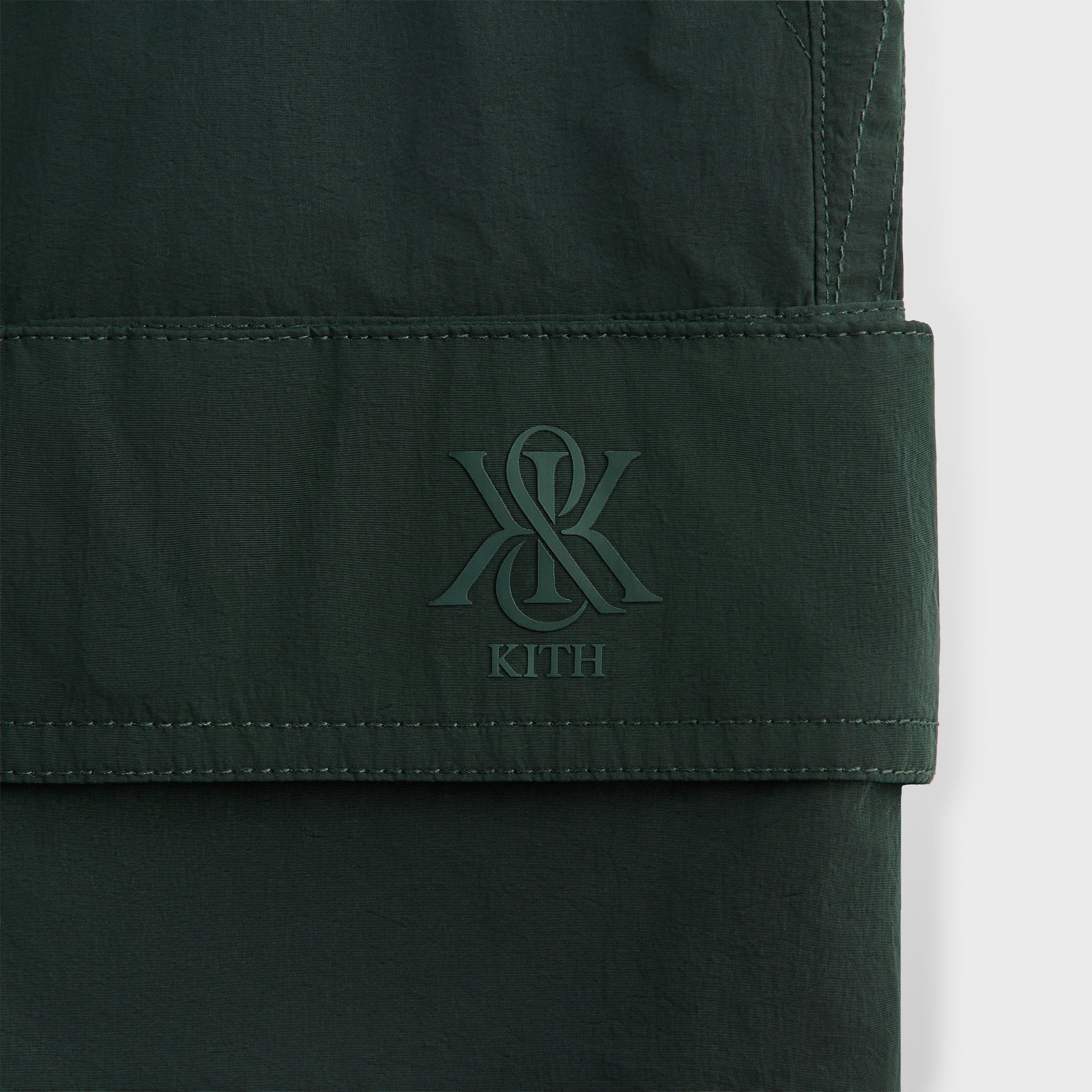 Men Kith Kith Wrinkle Nylon Evan Cargo Short - Stadium