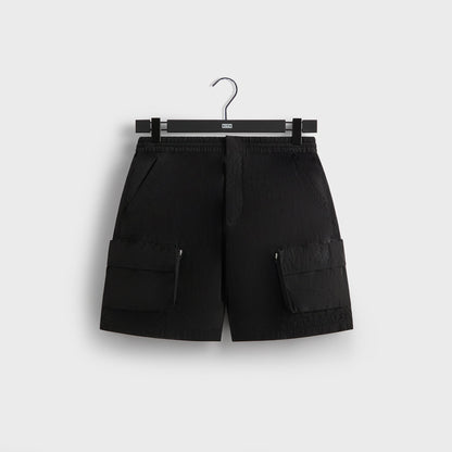 Men Kith Kith Wrinkle Nylon Evan Cargo Short - Black