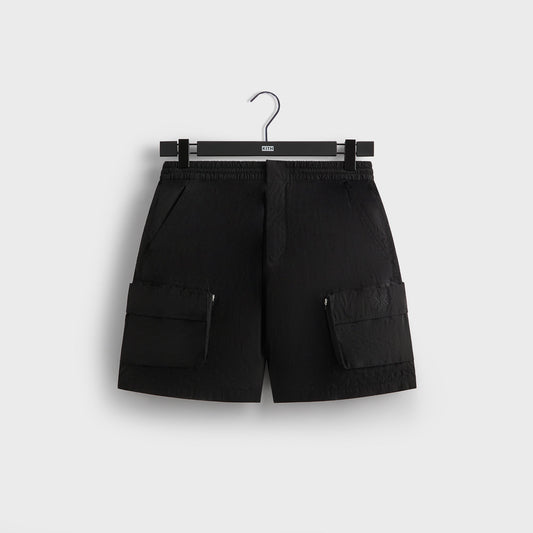Men Kith Kith Wrinkle Nylon Evan Cargo Short - Black