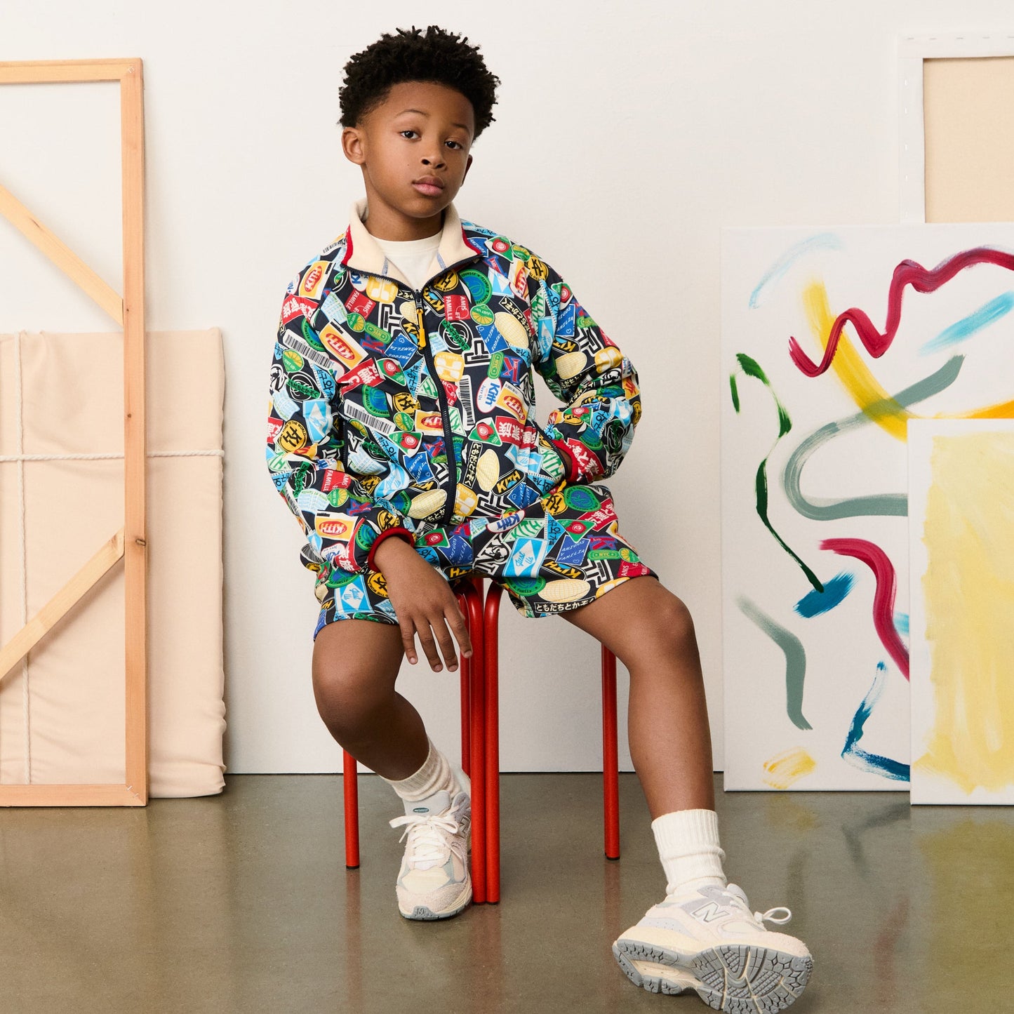 Kids Kith Kith Kids Reversible Claremont Jacket - Waffle