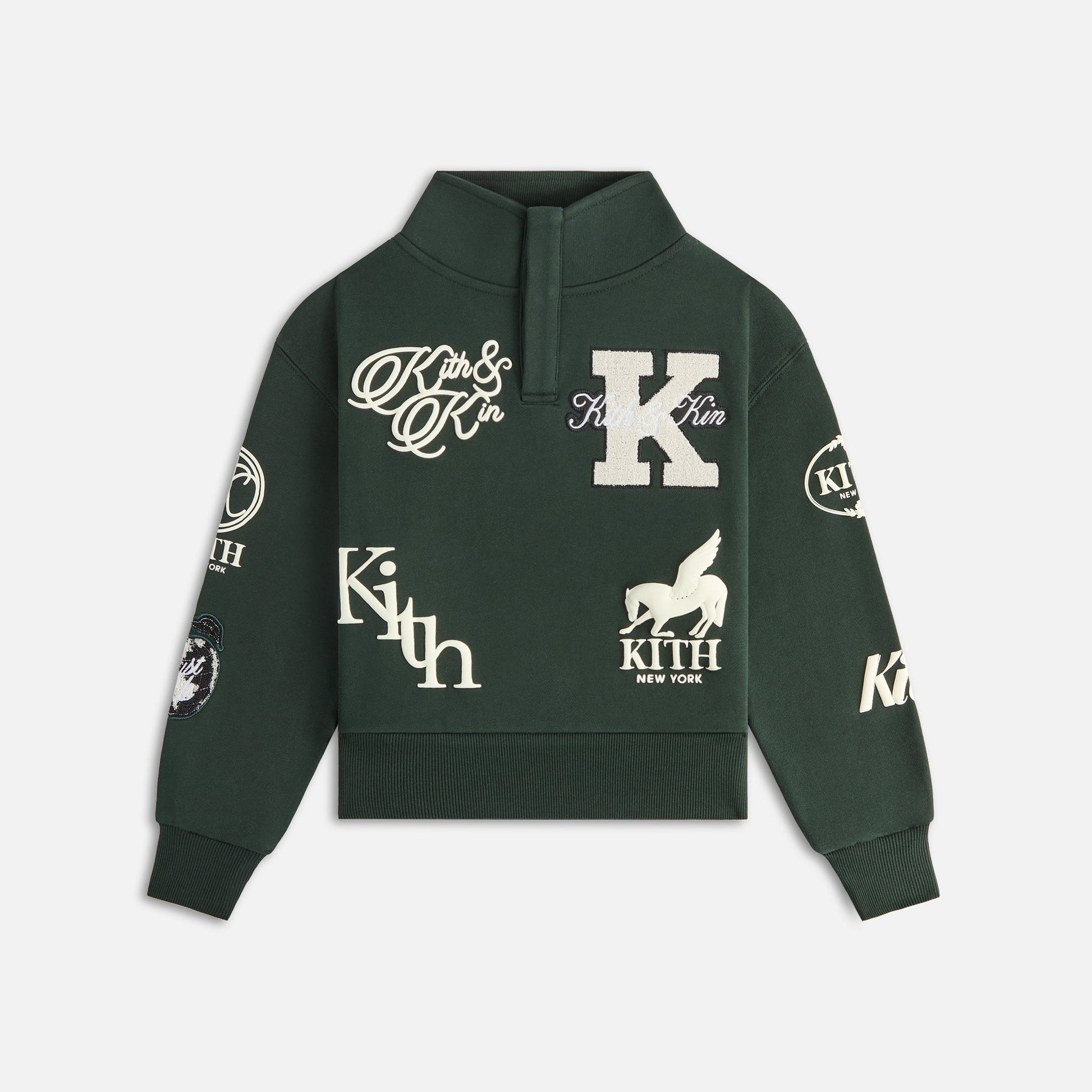 Kids Kith Kith Kids Logo Hunter Pullover - Stadium