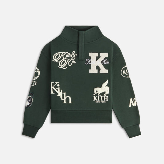 Kids Kith Kith Kids Logo Hunter Pullover - Stadium