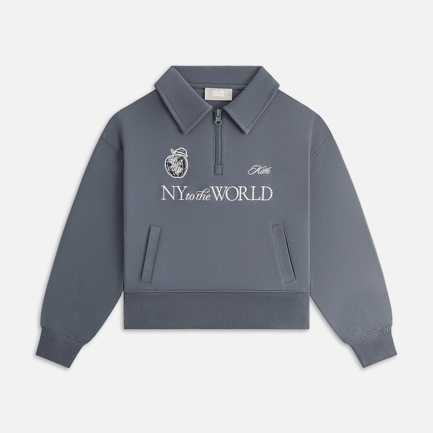 Kids Kith Kith Kids Nelson Quarter Zip Rugby - Torpedo