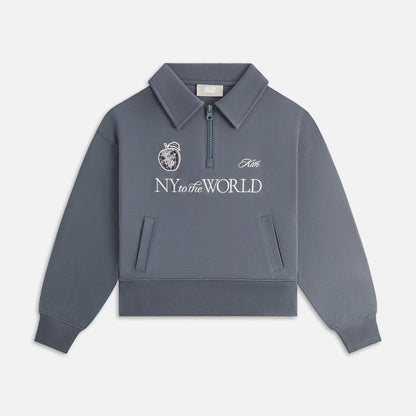 Kids Kith Kith Kids Nelson Quarter Zip Rugby - Torpedo