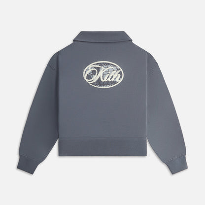 Kids Kith Kith Kids Nelson Quarter Zip Rugby - Torpedo
