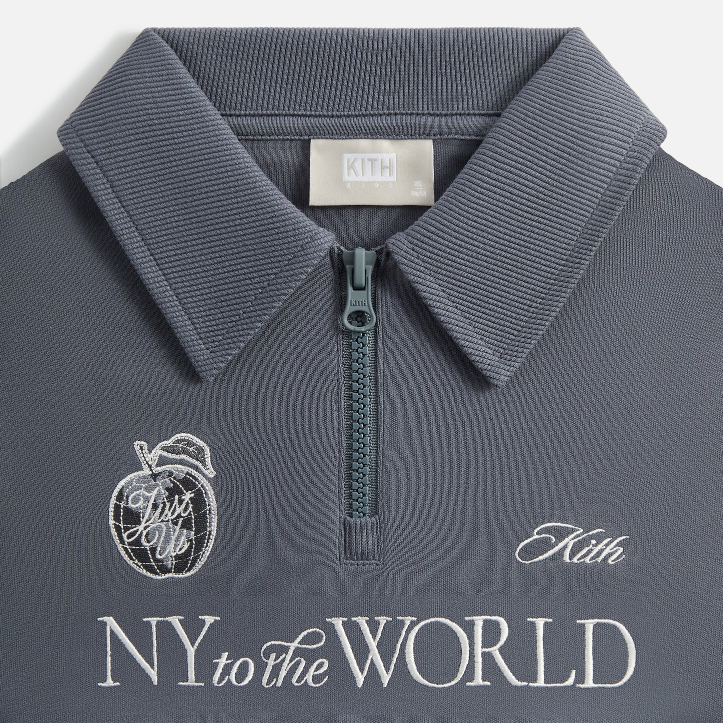 Kids Kith Kith Kids Nelson Quarter Zip Rugby - Torpedo