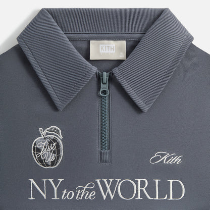 Kids Kith Kith Kids Nelson Quarter Zip Rugby - Torpedo