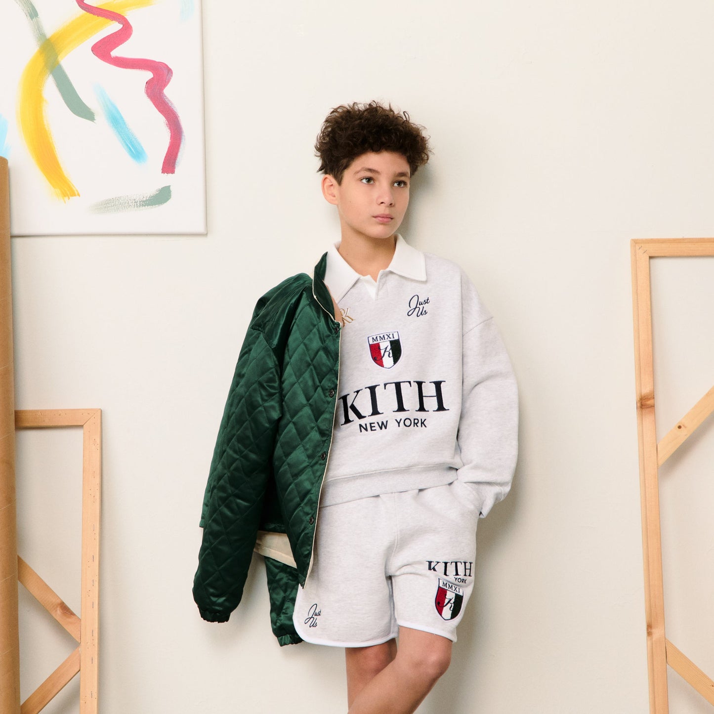 Kids Kith Kith Kids Reversible Coaches Jacket - Stadium