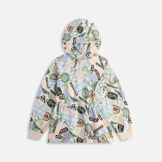 Kids Kith Kith Kids Friends & Family Hoodie Dress - Sandrift