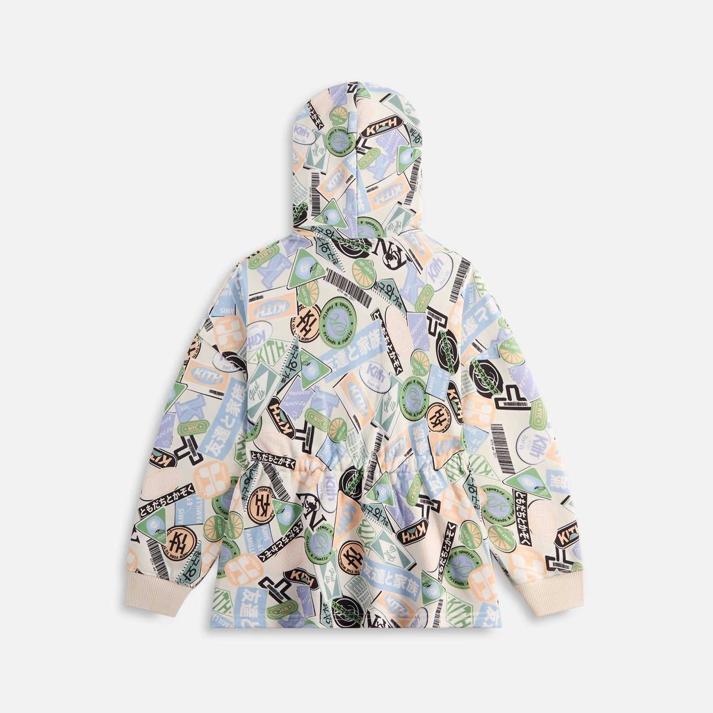 Kids Kith Kith Kids Friends & Family Hoodie Dress - Sandrift