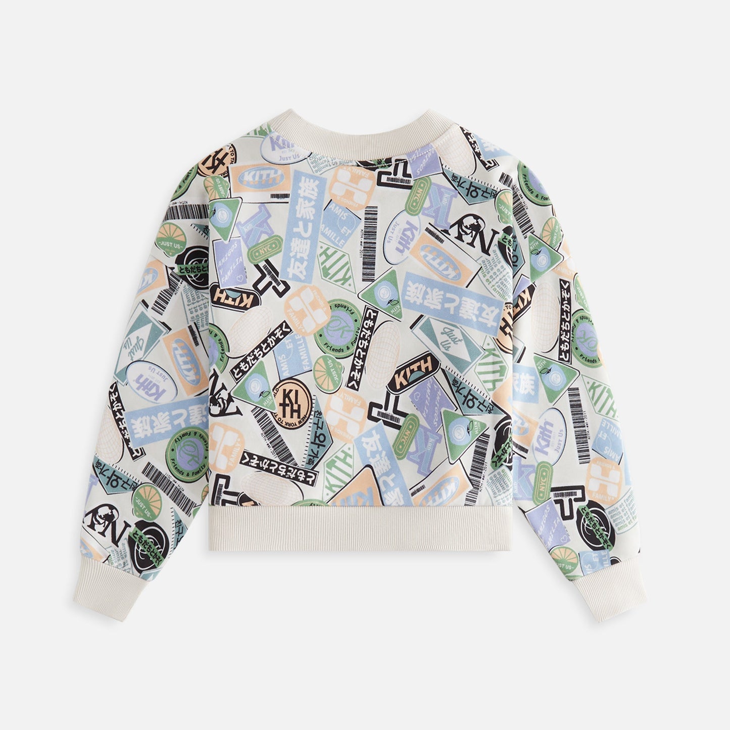 Kids Kith Kith Kids Friends & Family Nelson Crewneck - Sandrift