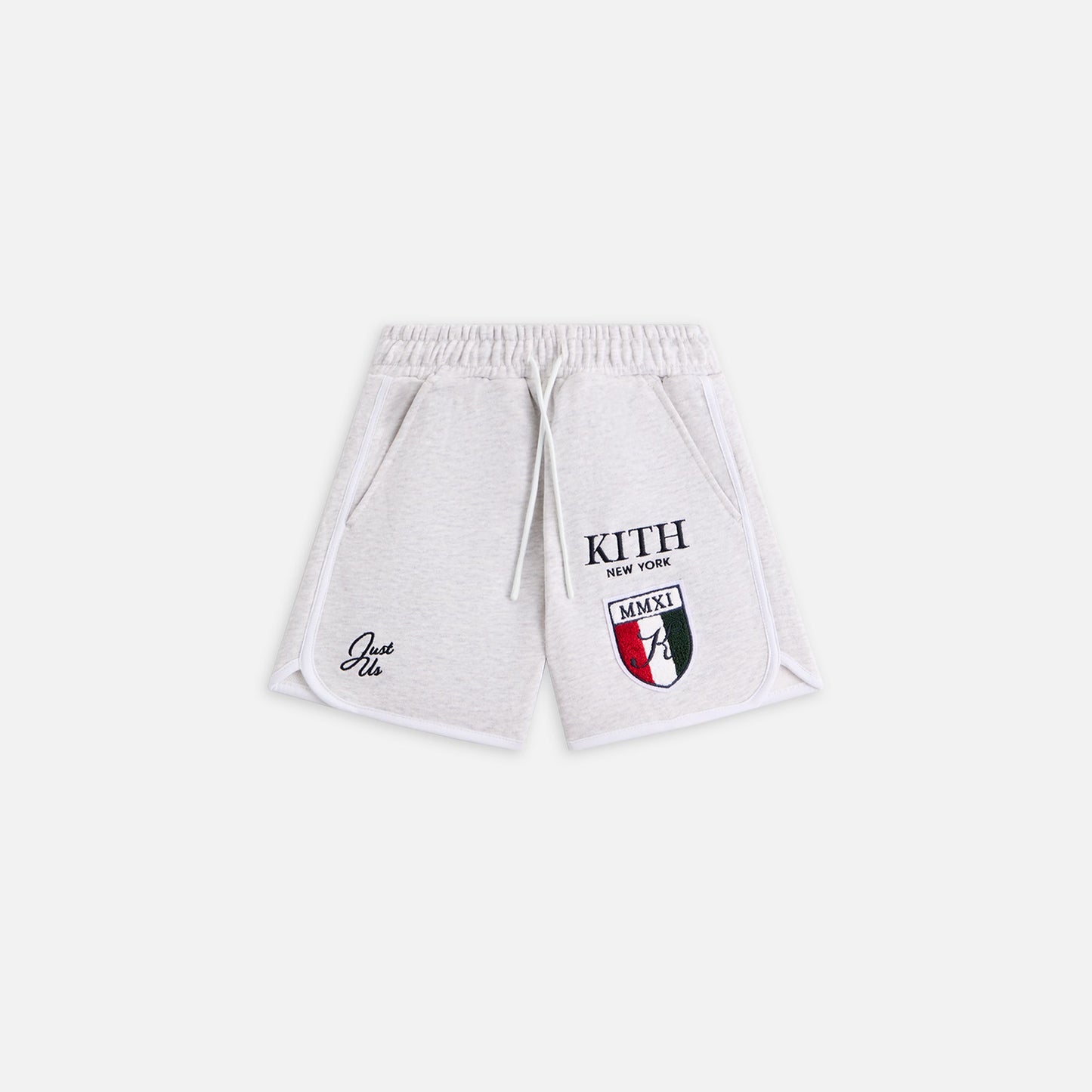 Kids Kith Kith Kids Logo Jordan Short - Light Heather Grey