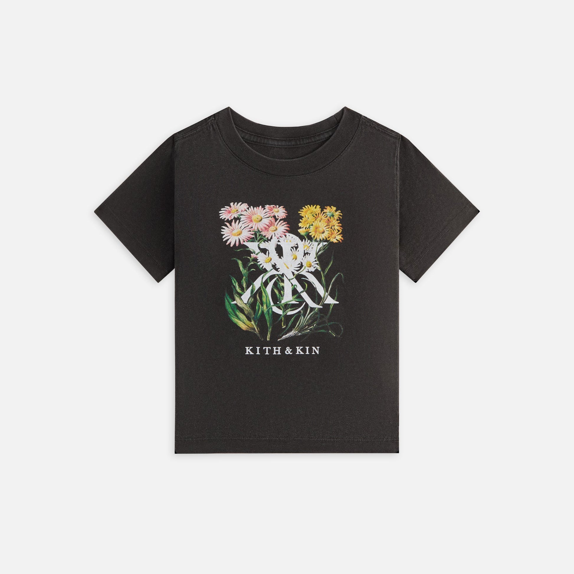 Kids Kith Kith Kids K&K Daisy Vintage Tee - Black