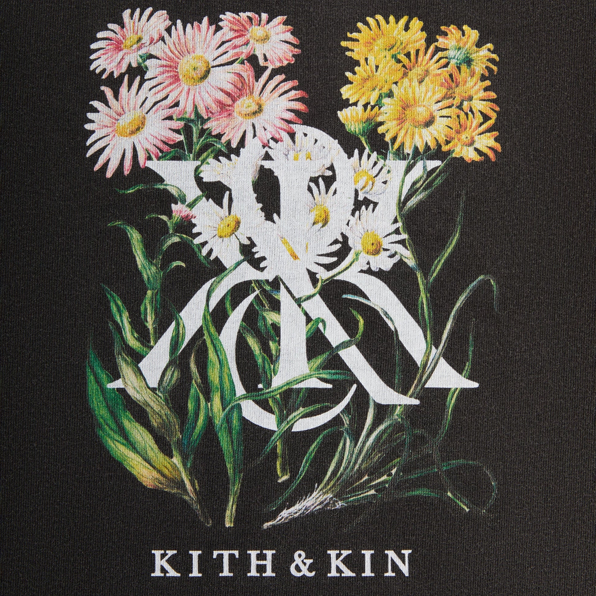 Kids Kith Kith Kids K&K Daisy Vintage Tee - Black