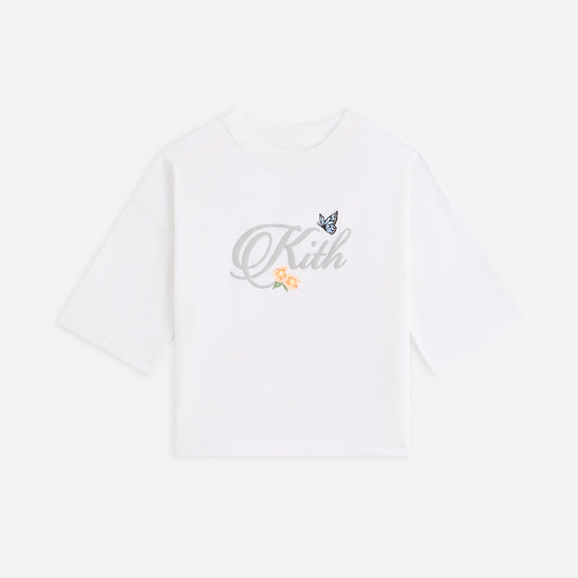 Kids Kith Kith Kids Script Leonard Tee - White