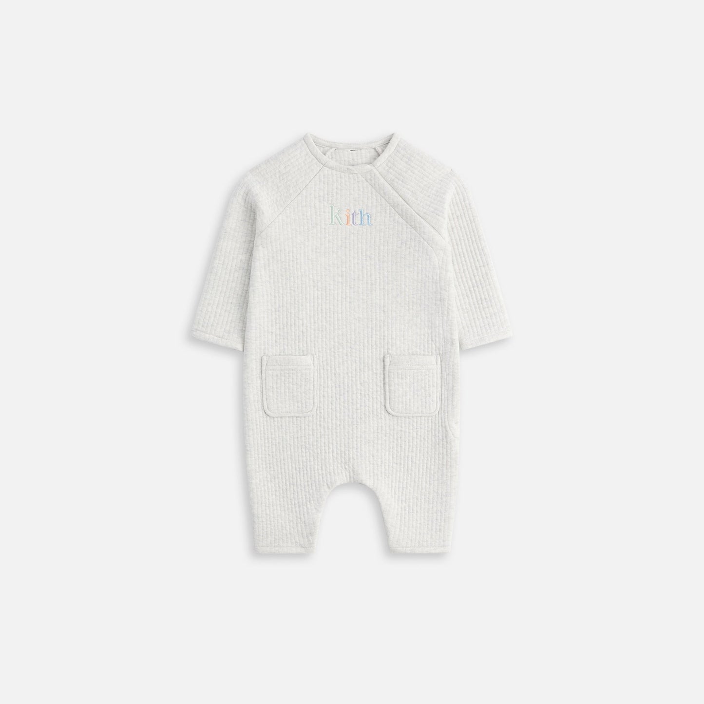 Kids Kith Kith Baby Quilted Coverall - Light Heather Grey