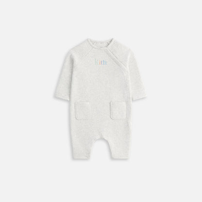 Kids Kith Kith Baby Quilted Coverall - Light Heather Grey