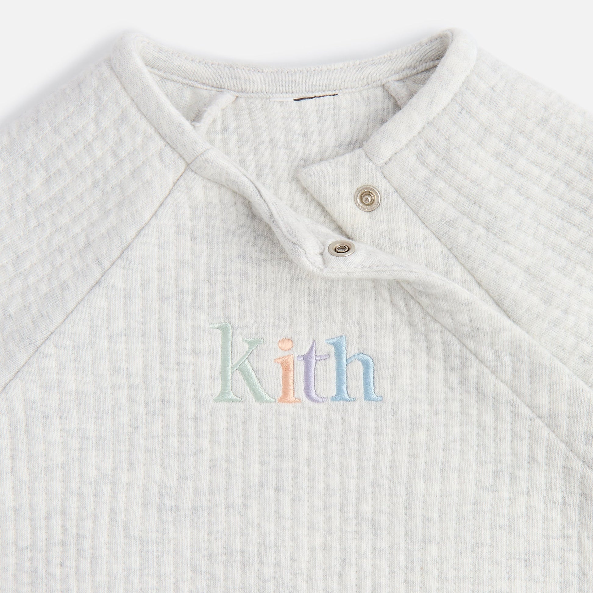 Kids Kith Kith Baby Quilted Coverall - Light Heather Grey