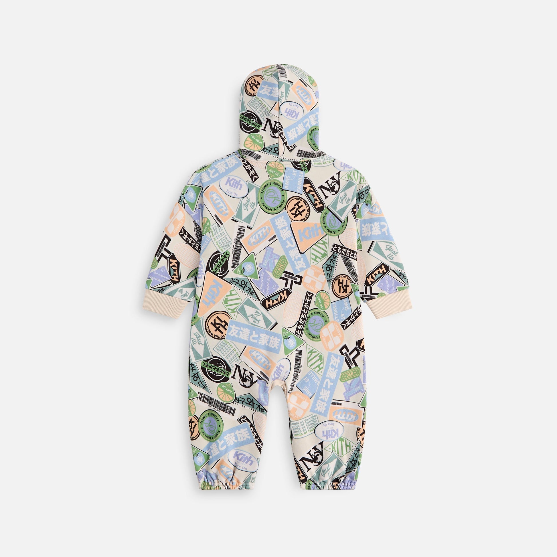 Kids Kith Kith Baby Friends and Family Nelson Coverall - Sandrift