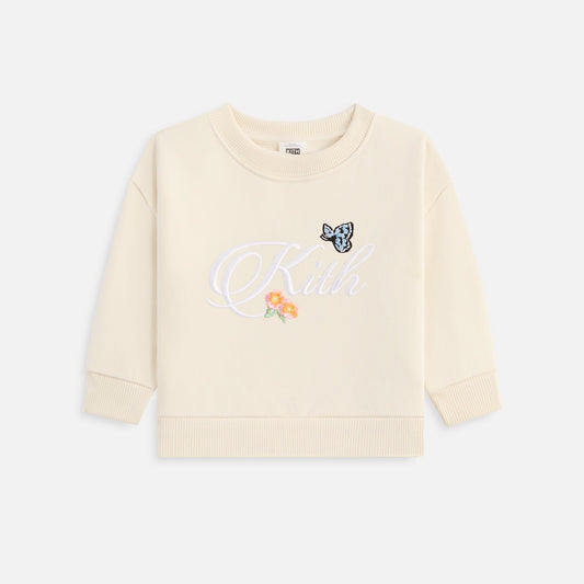 Kids Kith Kith Baby Script Nelson Crewneck - Silk