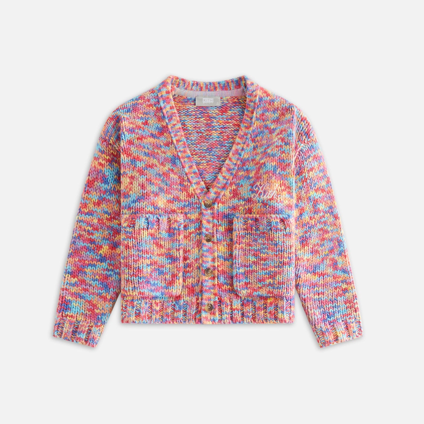Kids Kith Kith Kids Weirfield Logo Space Dye Cardigan - Fervor