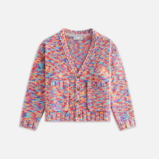 Kids Kith Kith Kids Weirfield Logo Space Dye Cardigan - Fervor
