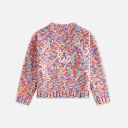 Kids Kith Kith Kids Weirfield Logo Space Dye Cardigan - Fervor