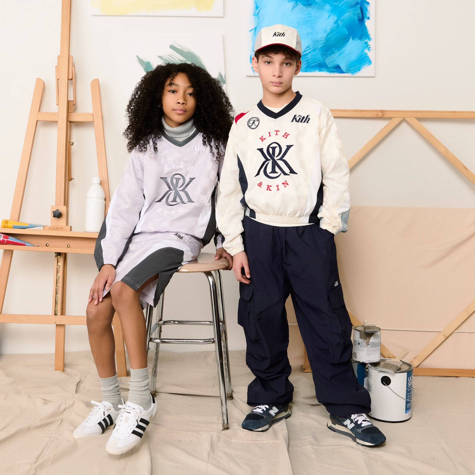 Kids Kith Kith Kids Dayton Pullover - Echo