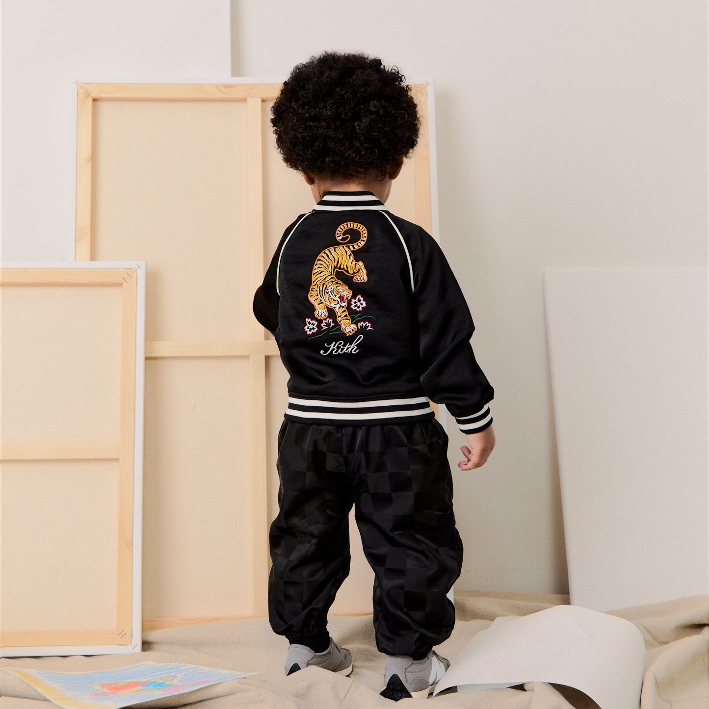 Kids Kith Kith Baby Mercer 8 Pant - Black