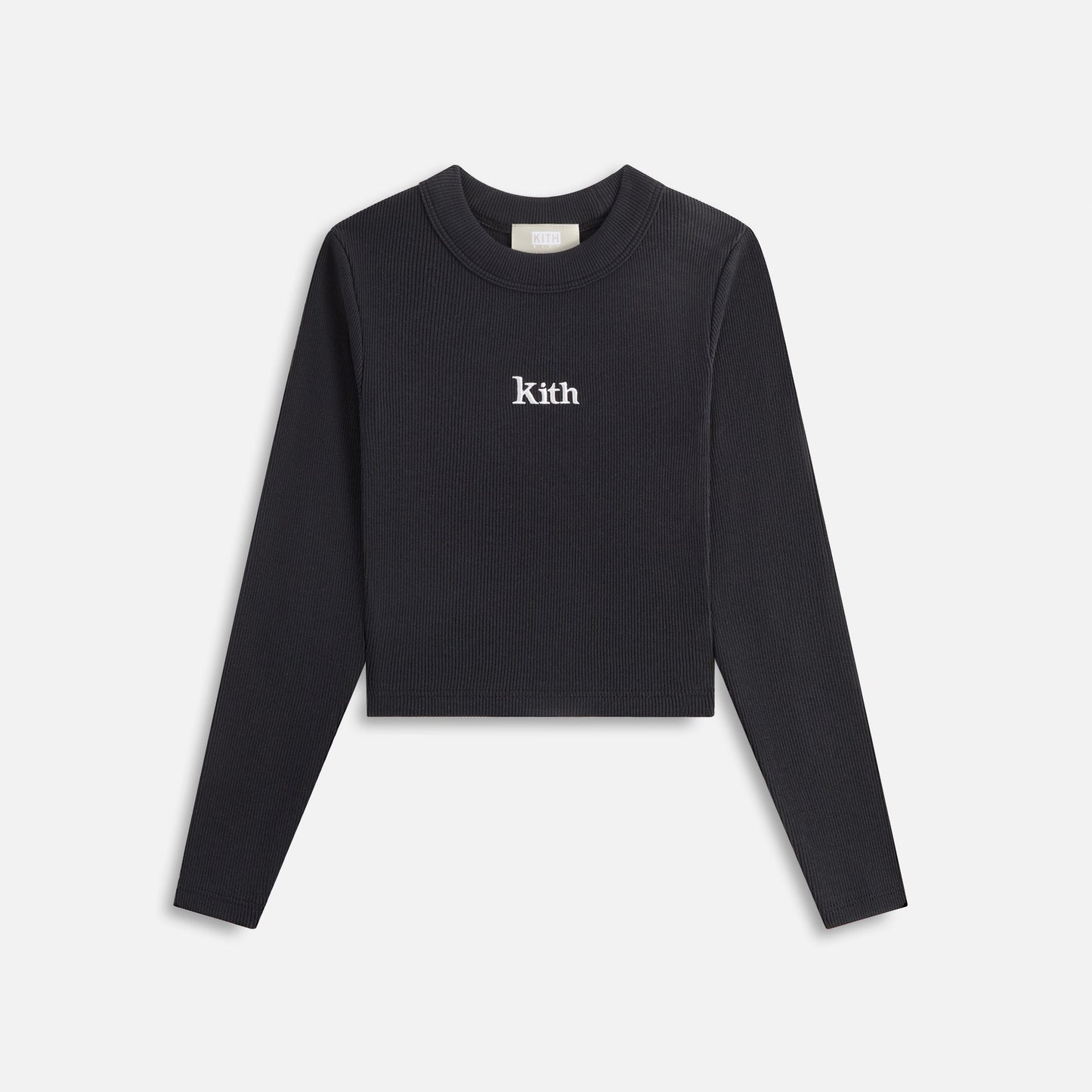 Kids Kith Kith Kids Long Sleeve Mulberry Tee - Black