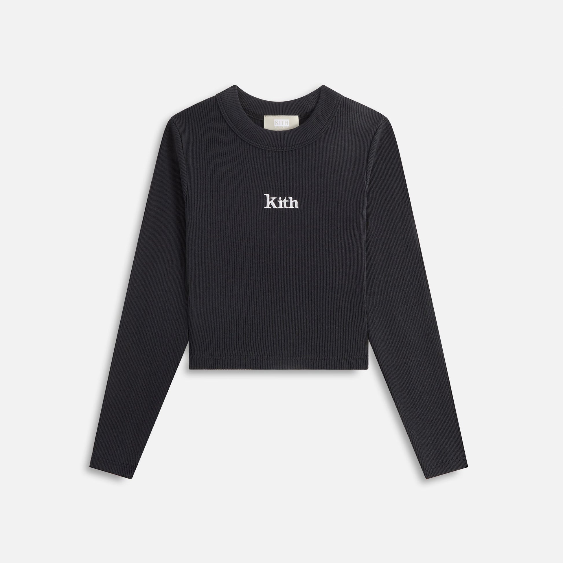 Kids Kith Kith Kids Long Sleeve Mulberry Tee - Black