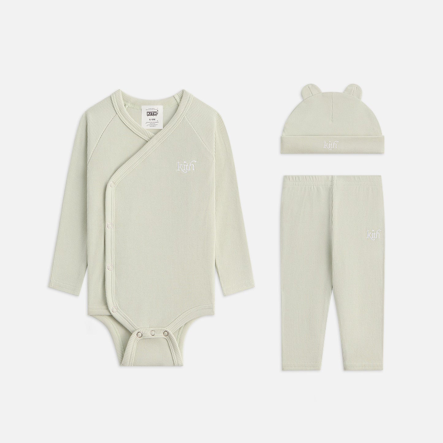 Kids Kith Kith Baby Ribbed Kimono Set - Palais
