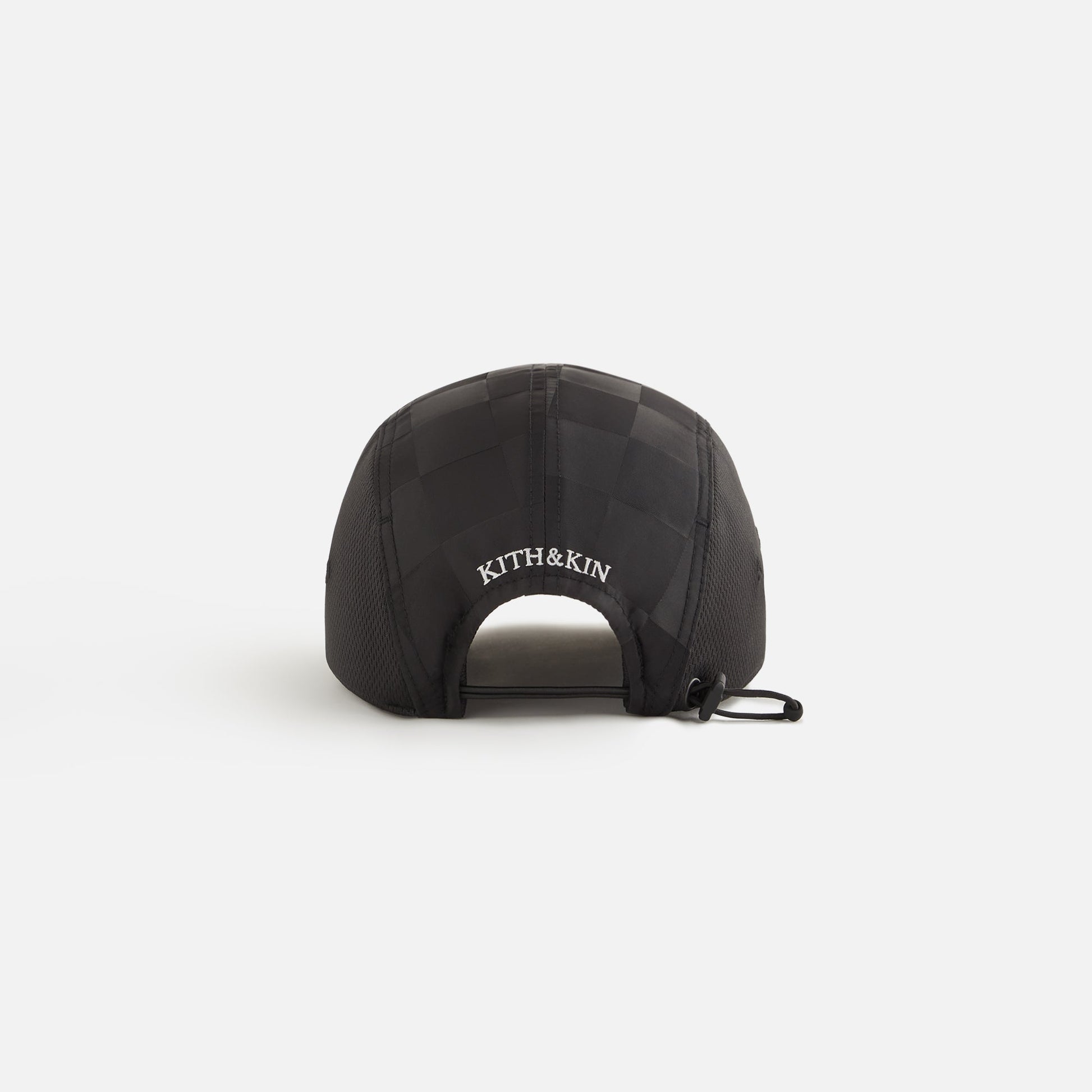 Kids Kith Kith Kids Checkered Satin Camper Cap - Black