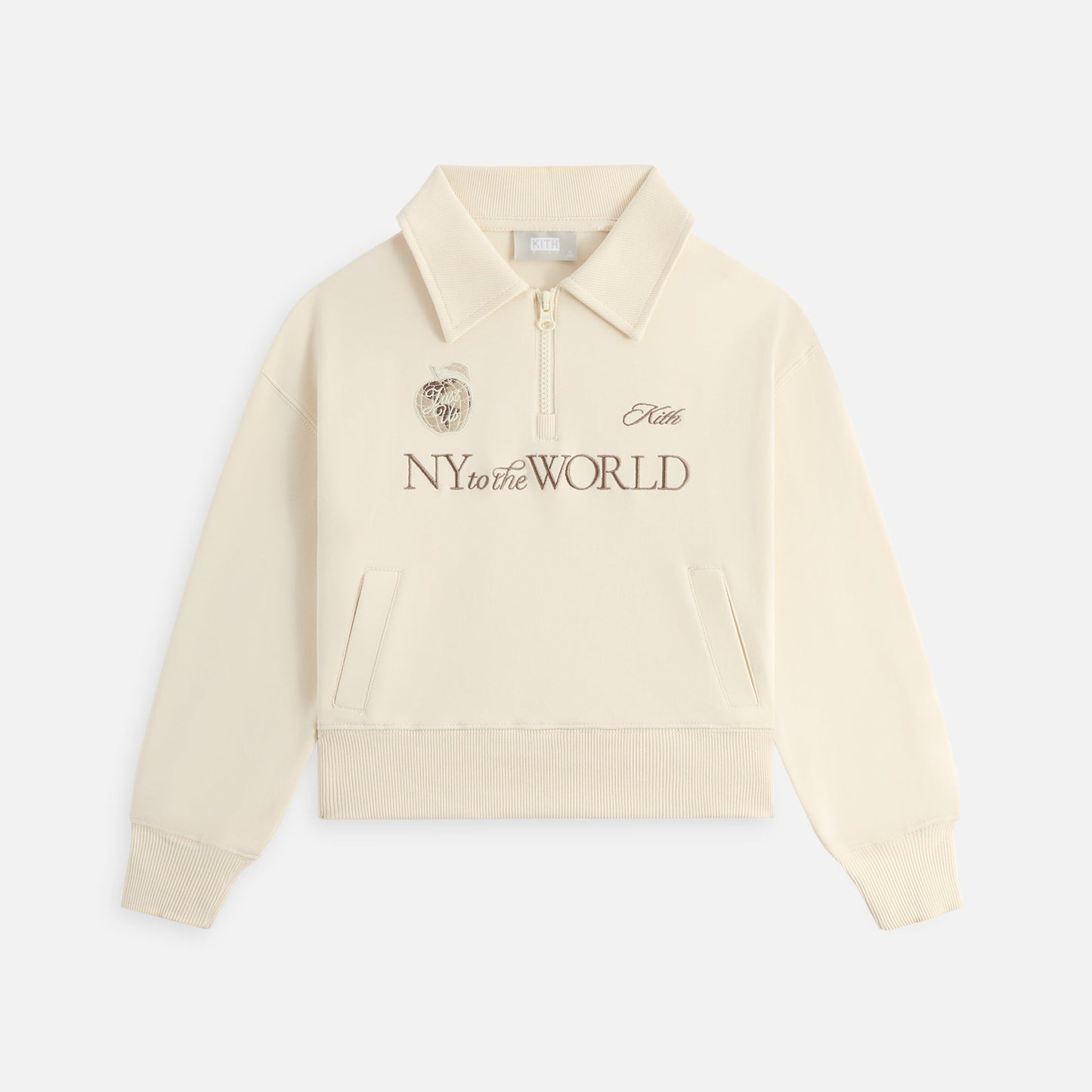 Kids Kith Kith Kids Nelson Quarter Zip Rugby - Waffle