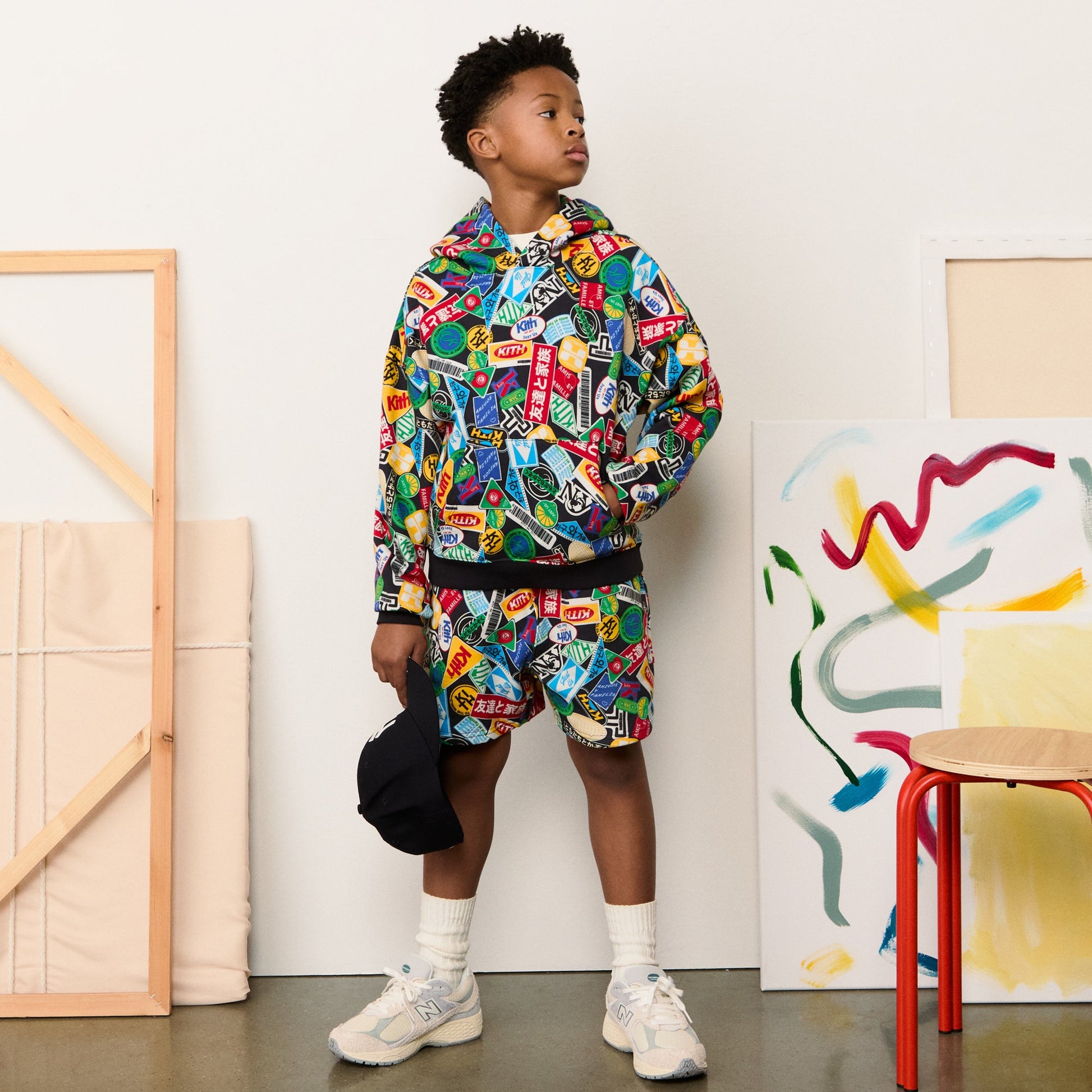 Kids Kith Kith Kids Friends and Family Nelson Hoodie - Nocturnal