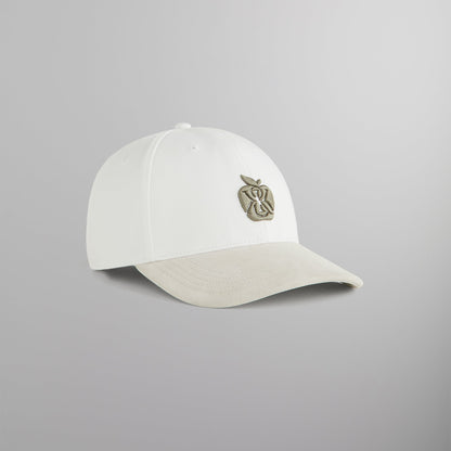 Men Kith Kith Two Tone Suede Brim Aaron Classic Cap - White