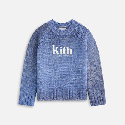 Kids Kith Kith Kids Logo Sweater Crewneck - Marina