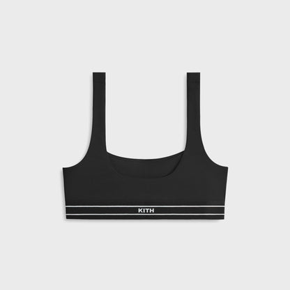 Women Kith Kith Women Elle U-Neck Active Bra - Black