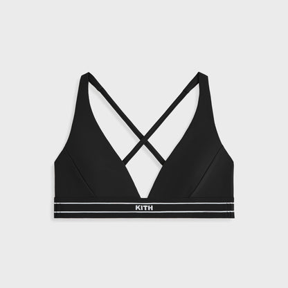 Women Kith Kith Women Cay Plunge Active Bra - Black
