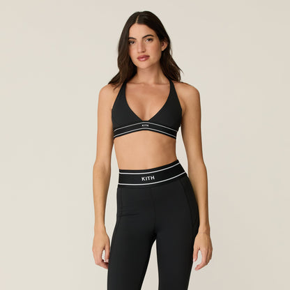 Women Kith Kith Women Cay Plunge Active Bra - Black