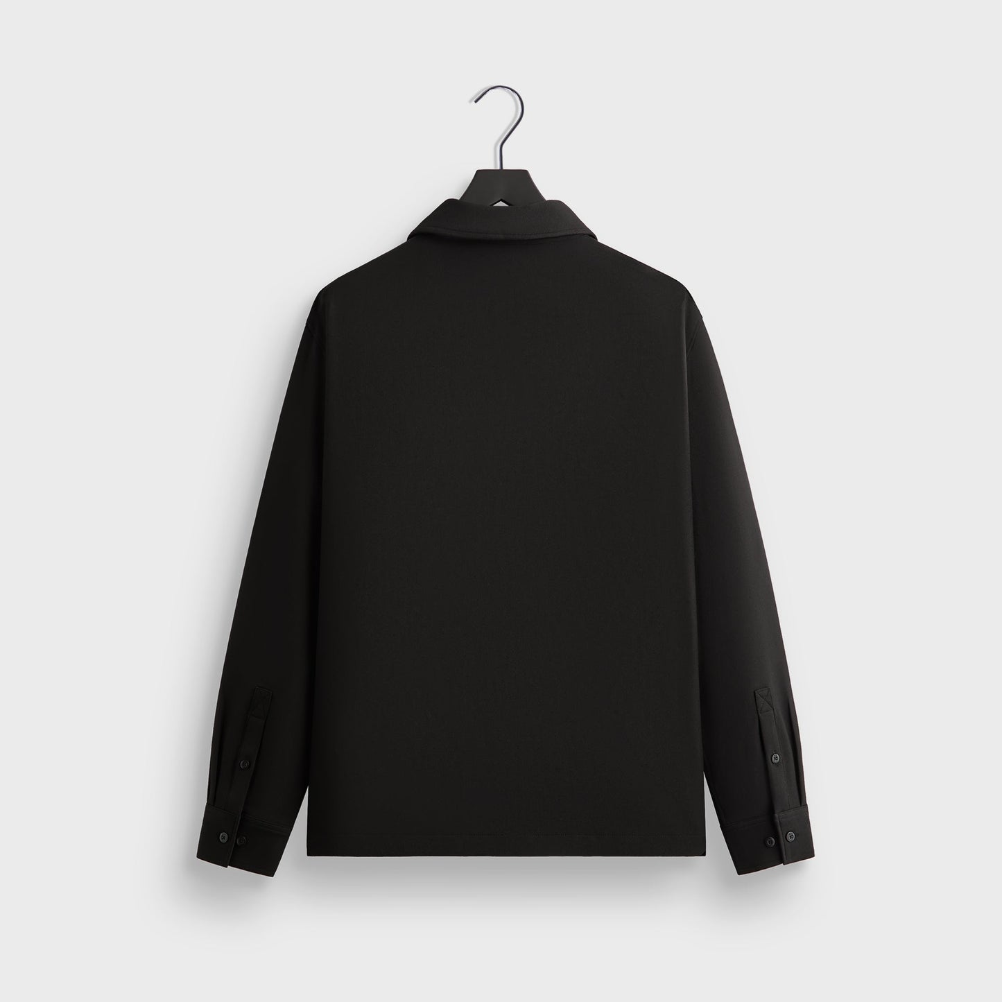 Men Kith Kith Double Weave Boxy Collared Overshirt - Black