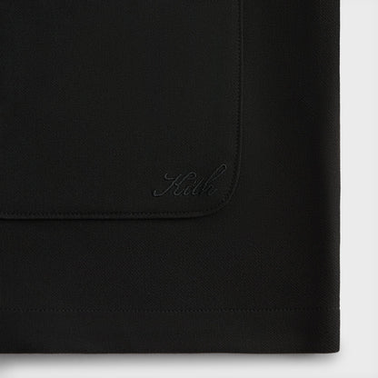 Men Kith Kith Double Weave Boxy Collared Overshirt - Black