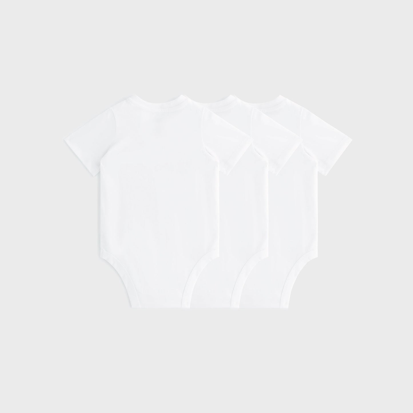 Kids Kith Kith Baby 3-Pack Short Sleeve Bodysuit - White
