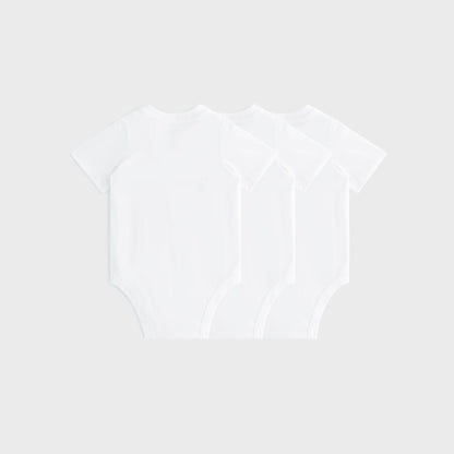 Kids Kith Kith Baby 3-Pack Short Sleeve Bodysuit - White
