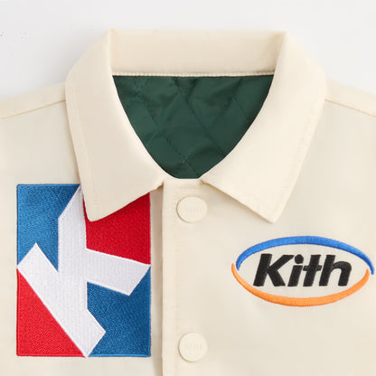 Kids Kith Kith Baby Coaches Jacket - Sandrift