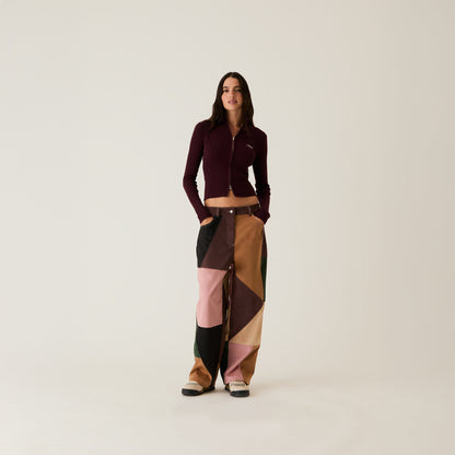 Women Kith Kith Women Miren Patchwork Five Pocket Pant - Derby