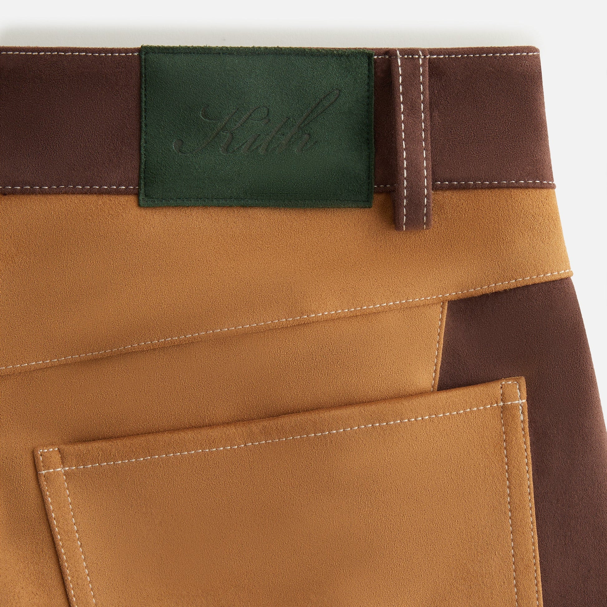 Women Kith Kith Women Miren Patchwork Five Pocket Pant - Derby