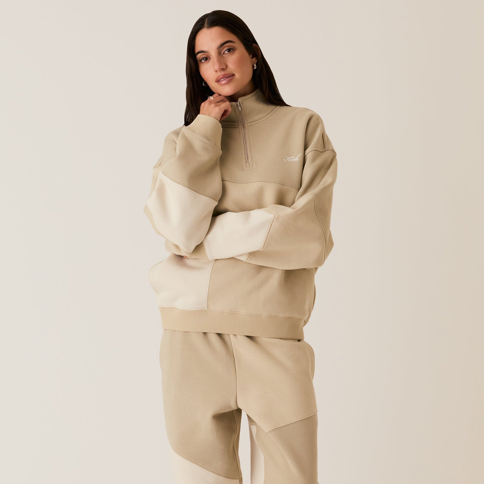 Women Kith Kith Women Hunter III Patchwork Quarter Zip - Venture
