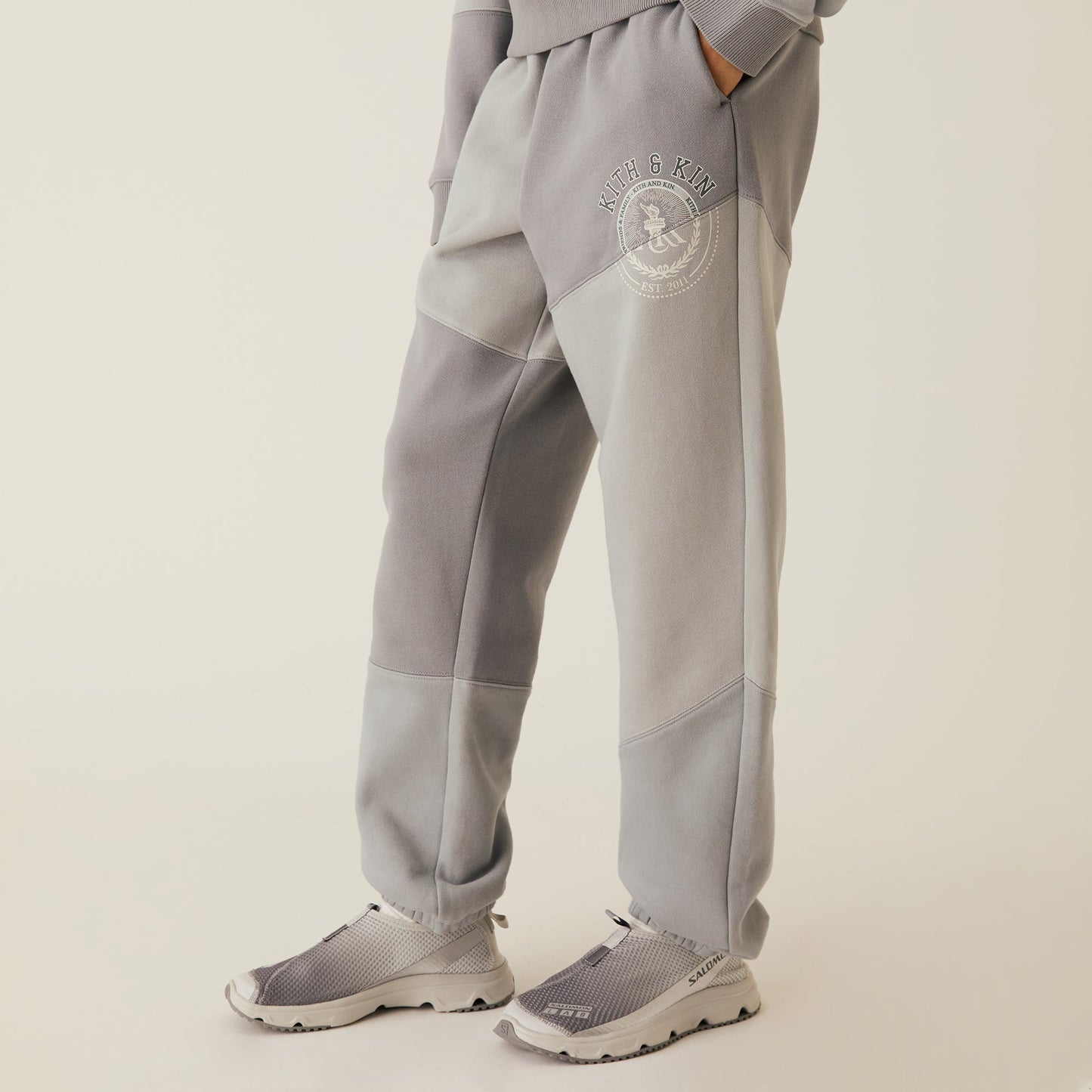 Women Kith Kith Women Chelsea III Patchwork Sweatpant - Statue